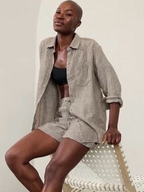 Athleta Retreat Linen Shirt